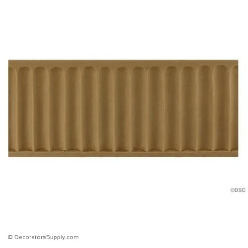Fluted-Colonial 2 15/16H - 3/16Relief-moulding-for-furniture-woodwork-Decorators Supply