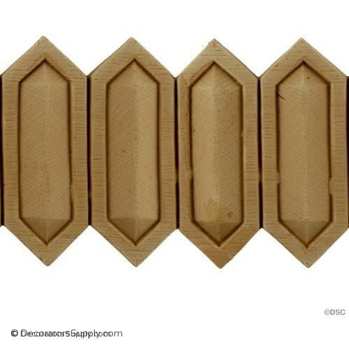 Linear - Flemish 4H - 3/8Relief-moulding-for-furniture-woodwork-Decorators Supply