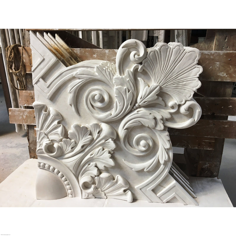 2 Sizes: 72" & 38-1/2" Plaster Centerpiece Louis XIV