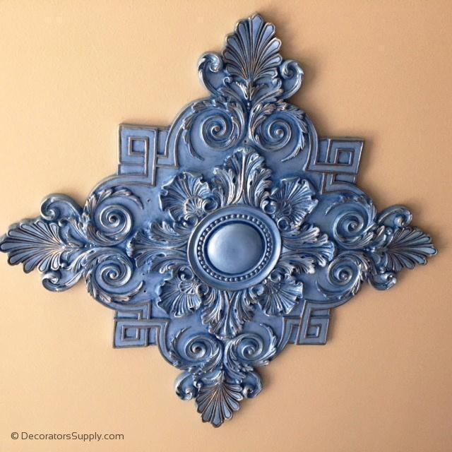 2 Sizes: 72" & 38-1/2" Plaster Centerpiece Louis XIV