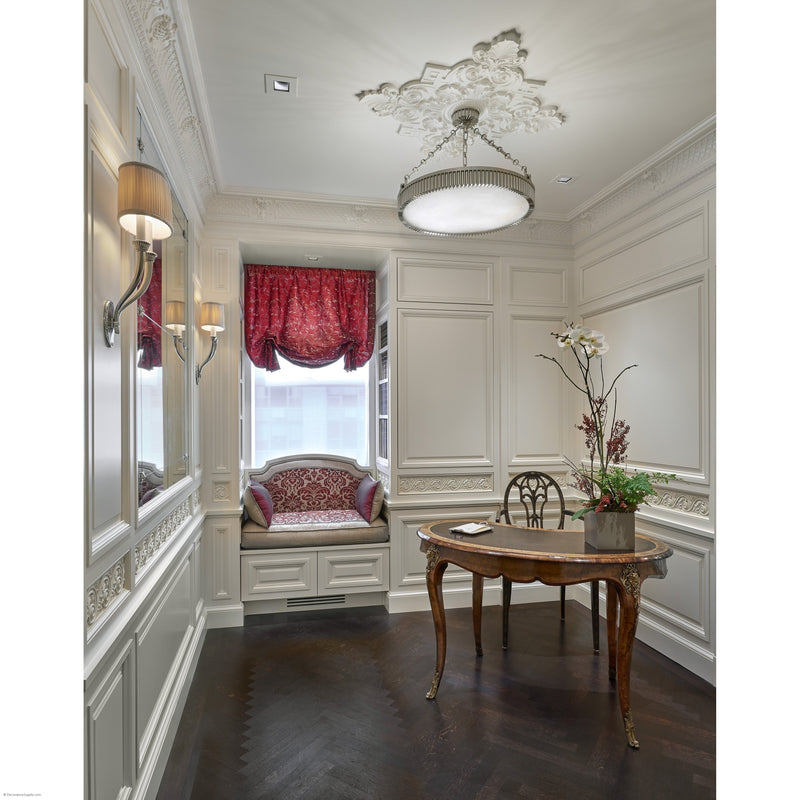 2 Sizes: 72" & 38-1/2" Plaster Centerpiece Louis XIV