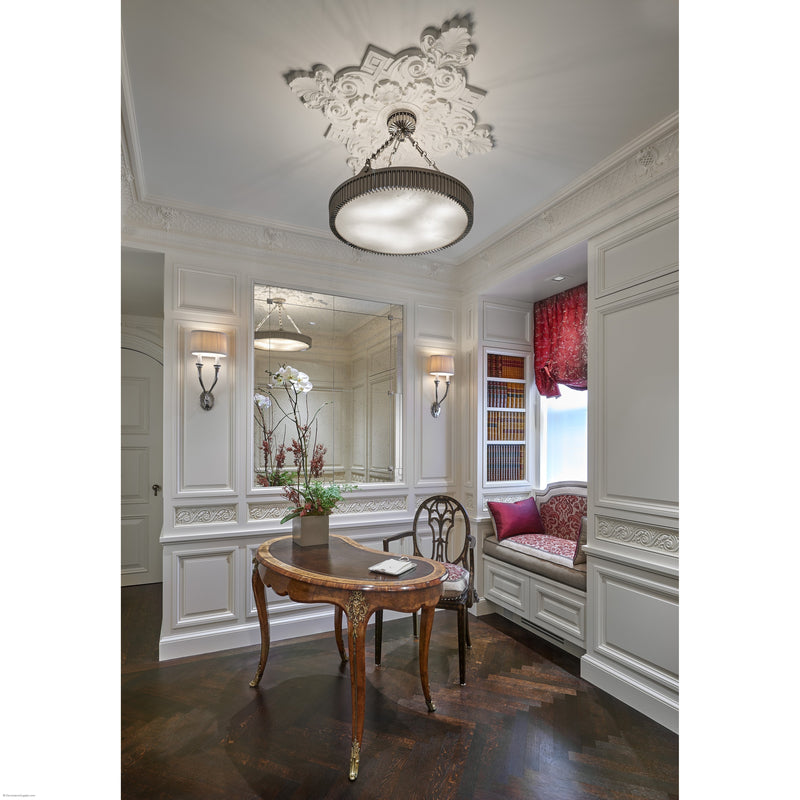 2 Sizes: 72" & 38-1/2" Plaster Centerpiece Louis XIV