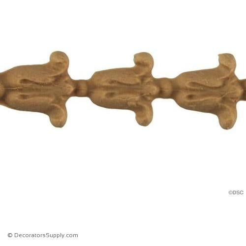 Bell Flower-Louis XVI 9/16H - 3/16Relief-woodwork-furniture-lineal-ornament-Decorators Supply