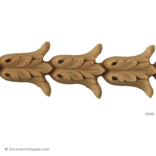 Bell Flower-Louis XVI 1 3/8H - 1/4Relief-woodwork-furniture-lineal-ornament-Decorators Supply