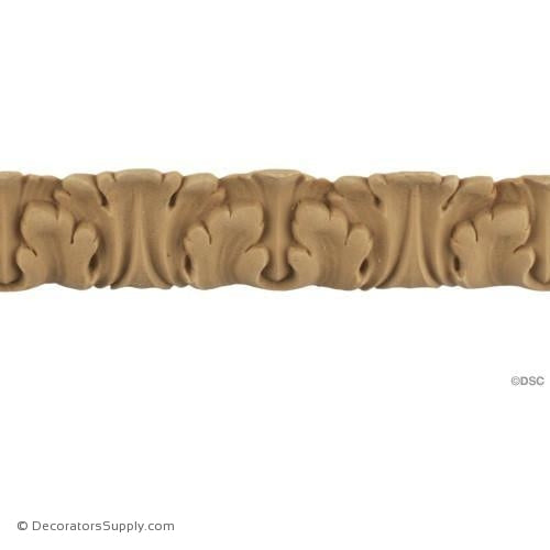 Acanthus Leaf - Louis XVI 1 1/4H - 7/16Relief-woodwork-furniture-lineal-ornament-Decorators Supply