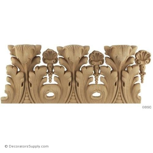 Acanthus Leaf - Louis XVI 4 7/8H - 3/4Relief-woodwork-furniture-lineal-ornament-Decorators Supply