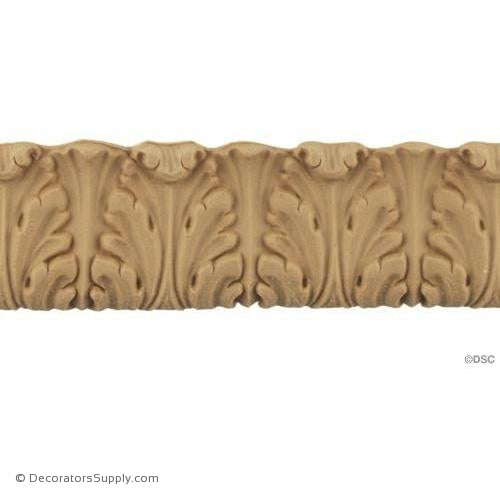 Acanthus Leaf - Louis XVI 1 1/2H - 1/4Relief-woodwork-furniture-lineal-ornament-Decorators Supply