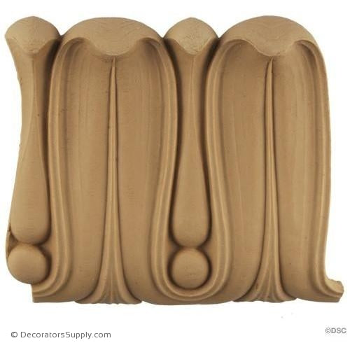 Lamb's Tongue - Roman 5 1/2H - 11/16Relief-woodwork-furniture-lineal-ornament-Decorators Supply