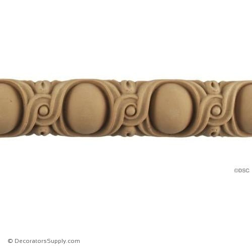 Egg and Dart-Louis XVI 1 3/8H - 11/16Relief-woodwork-furniture moulding-Decorators Supply