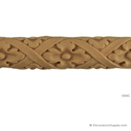 Floral-Italian 1H - 7/16Relief-moulding-for-furniture-woodwork-Decorators Supply