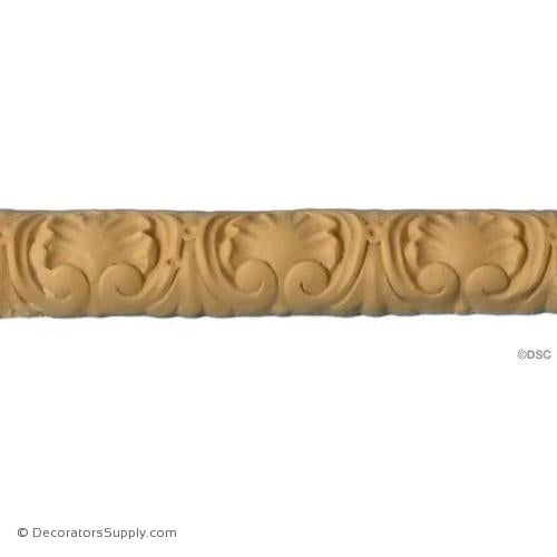 Leaf- Lineal- Louis XVI 1H - 7/16Relief-woodwork-furniture-lineal-ornament-Decorators Supply