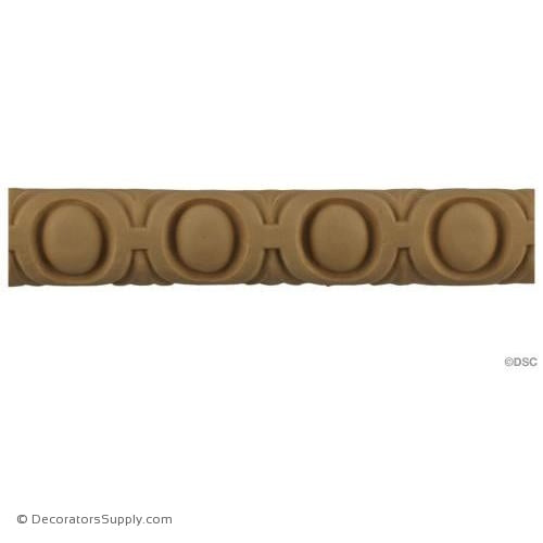 Egg and Dart-French 1 1/8H - 1/2Relief-woodwork-furniture moulding-Decorators Supply