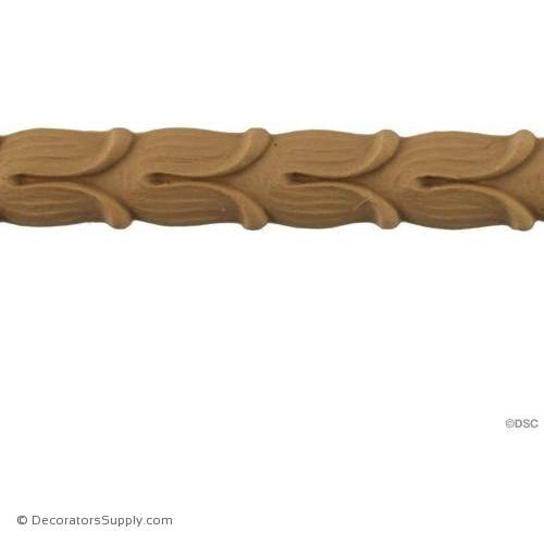 Bell Flower-Louis XVI 7/8H - 3/16Relief-woodwork-furniture-lineal-ornament-Decorators Supply