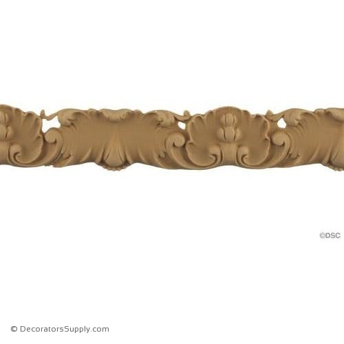 Acanthus Leaf - Louis XV 1 7/16H - 5/16Relief-woodwork-furniture-lineal-ornament-Decorators Supply
