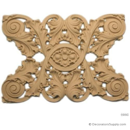 Floral-Sullivan 5 3/8H - 5/16Relief-moulding-for-furniture-woodwork-Decorators Supply