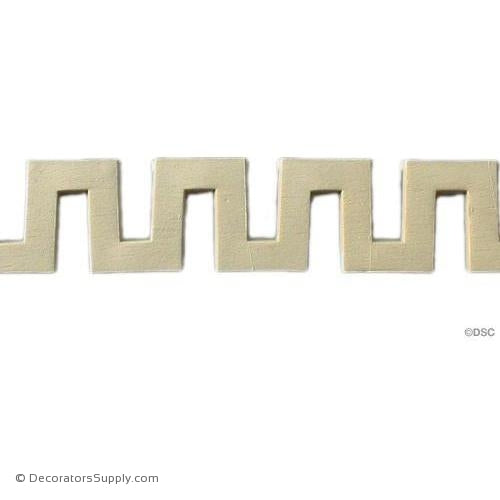 Greek Key-Classic 1 13/16H - 3/8Relief-moulding-for-woodwork-furniture-Decorators Supply
