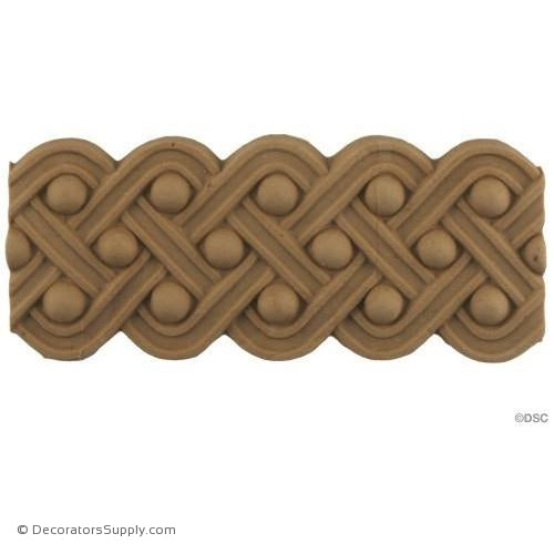 Knot Linear - Greek 2 1/4H - 5/16Relief-moulding-for-woodwork-furniture-Decorators Supply