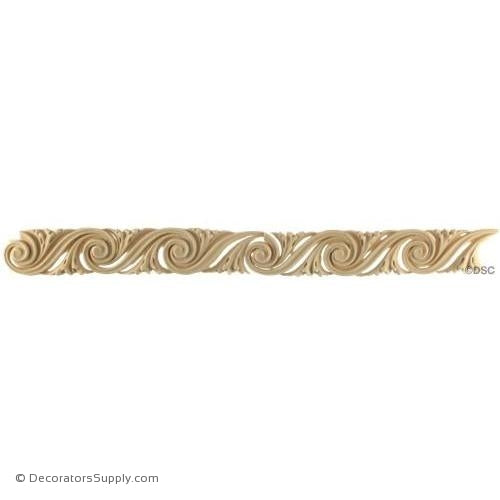 Vitruvian Wave - Louis XVI 1 3/8H - 3/16Relief-moulding-for-furniture-woodwork-Decorators Supply