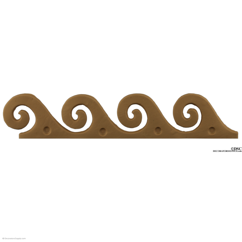 Vitruvian Wave - Greek 1 3/8H - 3/16Relief-moulding-for-furniture-woodwork-Decorators Supply