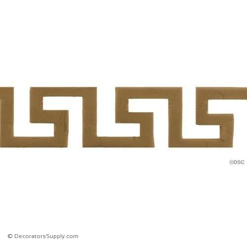 Greek Key-Greek 1 1/4H - 1/8Relief-moulding-for-woodwork-furniture-Decorators Supply