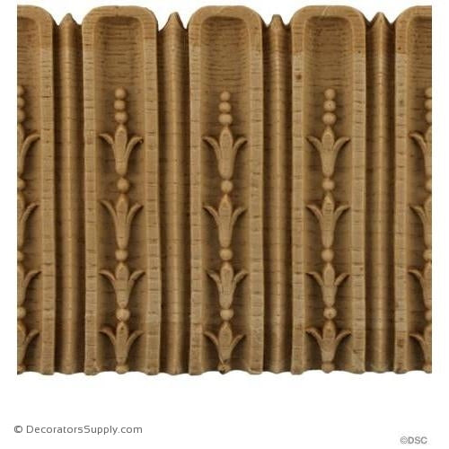 Fluted-Louis XVI 3 9/16H - 1/8Relief-moulding-for-furniture-woodwork-Decorators Supply