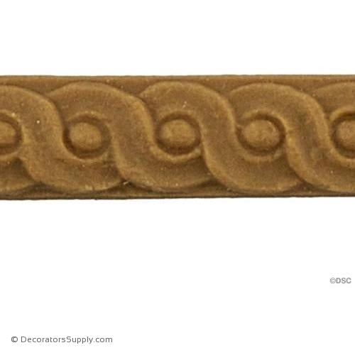 Running Coin - Louis XVI 3/8H - 1/8Relief-moulding-for-furniture-woodwork-Decorators Supply