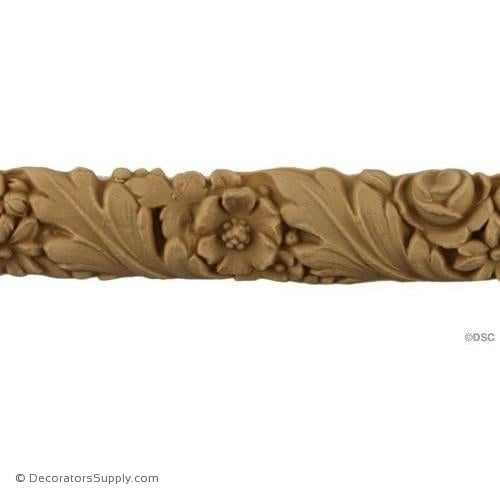 Leaf and Flower - Louis XVI 1H - 3/8Relief-moulding-for-furniture-woodwork-Decorators Supply