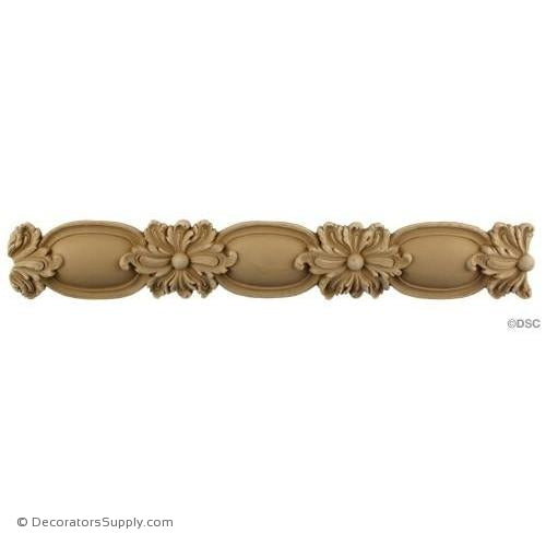 Flower and Bead - Louis XIV 2H - 9/16Relief-woodwork-furniture-lineal-ornament-Decorators Supply
