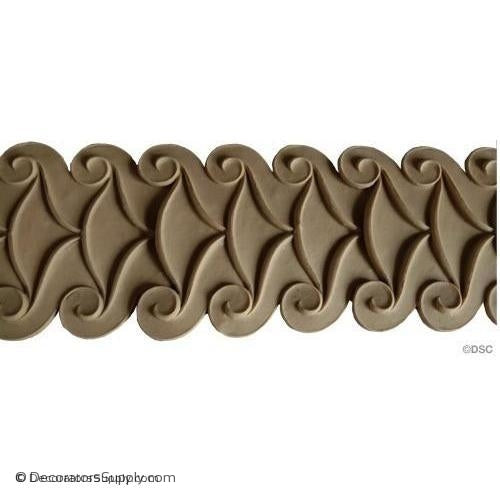 Scroll Linear - Greek 4 1/2H - 3/8Relief-moulding-for-furniture-woodwork-Decorators Supply