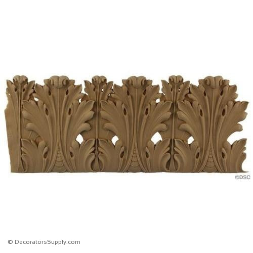 Acanthus Linear - Empire 5 1/8H - 3/16-3/8Relief-woodwork-furniture-lineal-ornament-Decorators Supply