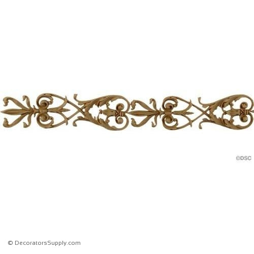 Acanthus Leaf Vine Linear - Ital. Ren. 1 3/8H - 1/4Relief-woodwork-furniture-lineal-ornament-Decorators Supply