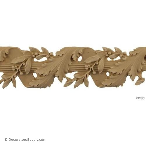 Vine and Ribbon Rope - Louis XVI 2 1/8H - 1/4Relief-moulding-for-furniture-woodwork-Decorators Supply