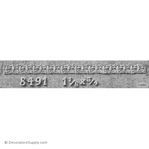 Palmette-Greek 3/4H - 1/16Relief-moulding-for-woodwork-furniture-Decorators Supply