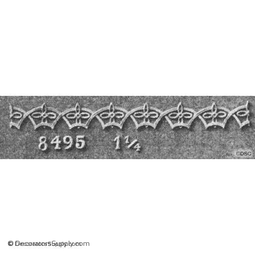 Linear - Moorish 1 1/4H - 3/16Relief-moulding-for-furniture-woodwork-Decorators Supply