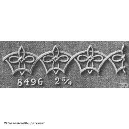 Linear - Moorish 2 3/4H - 1/4Relief-moulding-for-furniture-woodwork-Decorators Supply