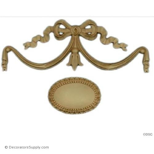 Swag - 7 1/4 in. width-applique-onlay-for-furniture-woodwork-Decorators Supply