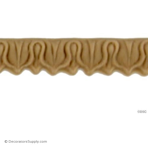 Lambs Tongue-Roman 1/4H - 1/16Relief-moulding-furniture-woodwork-Decorators Supply