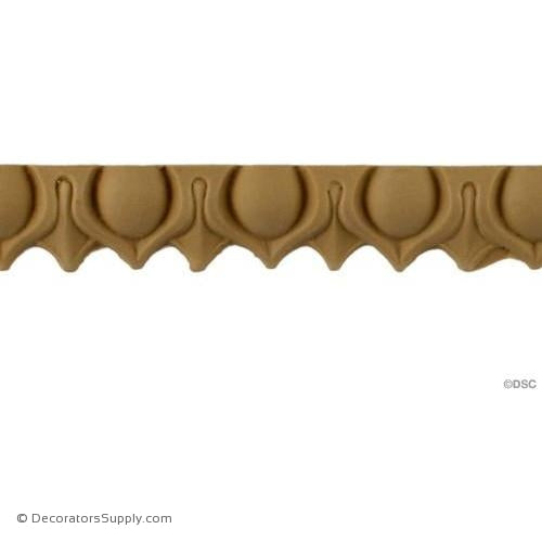Lambs Tongue-Ren. 7/8H - 5/16Relief-moulding-furniture-woodwork-Decorators Supply