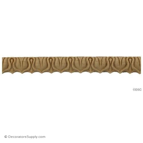 Lambs Tongue-Classic 5/8H - 9/16Relief-moulding-furniture-woodwork-Decorators Supply