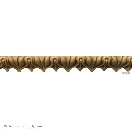 Lambs Tongue-Roman 1/2H - 5/16Relief-moulding-furniture-woodwork-Decorators Supply