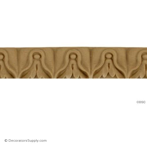 Lambs Tongue-Louis XVI 3/4H - 1/4Relief-moulding-furniture-woodwork-Decorators Supply