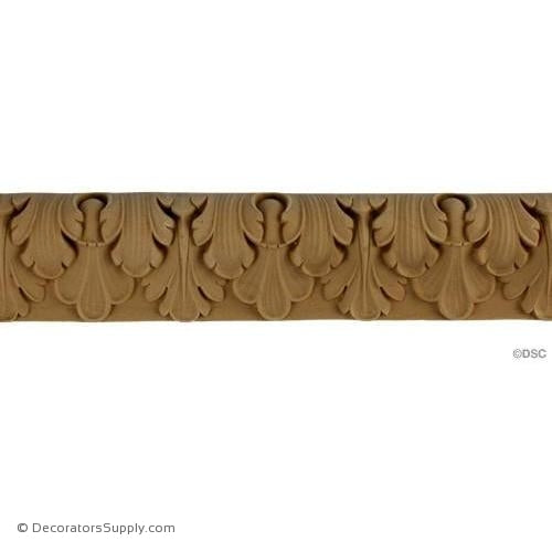 Lambs Tongue-French 2H - 3/4Relief-moulding-furniture-woodwork-Decorators Supply