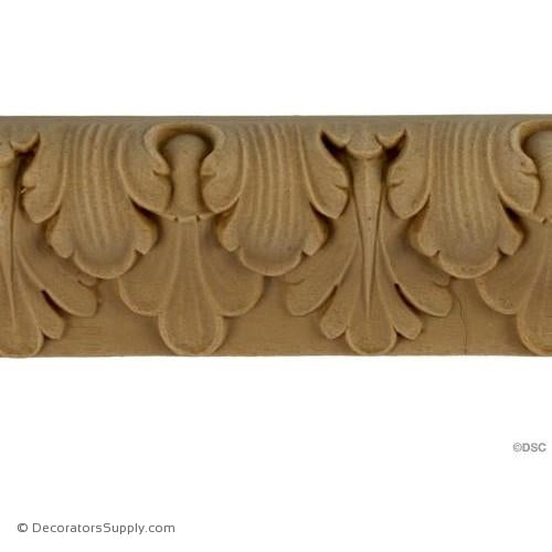 Lambs Tongue-French 1 3/4H - 11/16Relief-moulding-furniture-woodwork-Decorators Supply