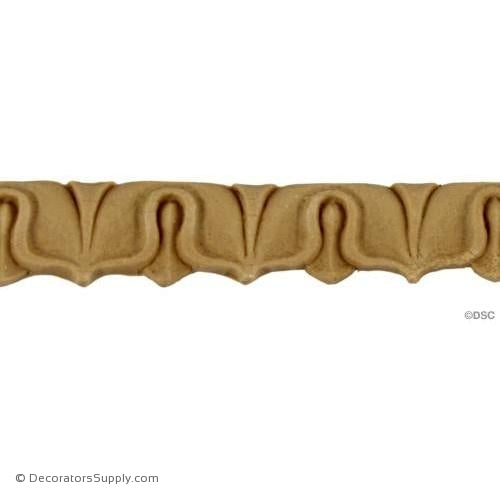 Lambs Tongue-Roman 5/8H - 5/16Relief-moulding-furniture-woodwork-Decorators Supply