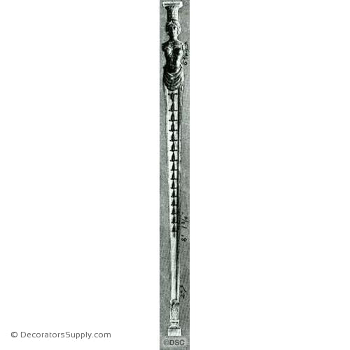 Pilaster- w/ Woman 97  3/4H X 5W