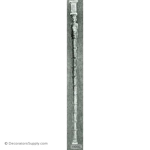 Pilaster w/woman- 92  1/2H X 5  1/4W