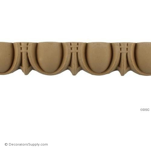 Egg and Dart-Roman 1 1/2H - 1/2Relief-woodwork-furniture moulding-Decorators Supply