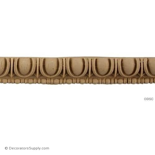 Egg and Dart-Roman 3/4H - 5/16Relief-woodwork-furniture moulding-Decorators Supply