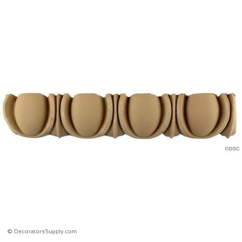 Egg and Dart-Roman 2 1/2H - 1 5/16Relief-woodwork-furniture moulding-Decorators Supply