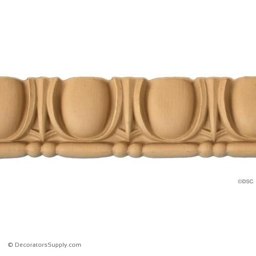 Egg and Dart-Roman 2 1/4H - 3/4Relief-woodwork-furniture moulding-Decorators Supply